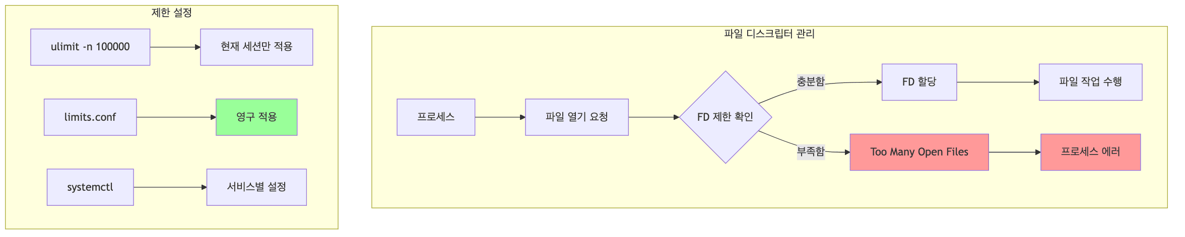 파일 디스크립터 관리